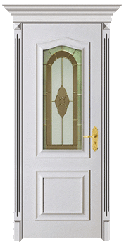 wood composite door with glass