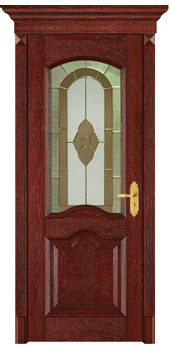 wood composite door with glass