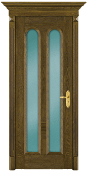 solid interior wood door with glass