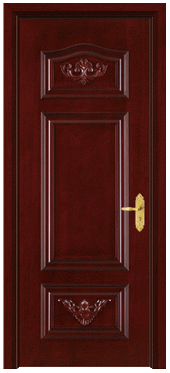 cheap interior wooden door made of MDF and PVC films