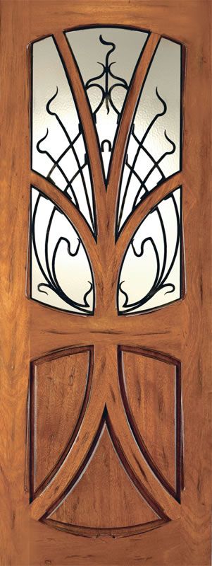 half glass interior wood doors