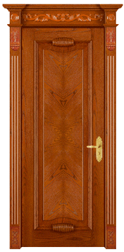 cheap interior wooden door made of MDF and PVC films