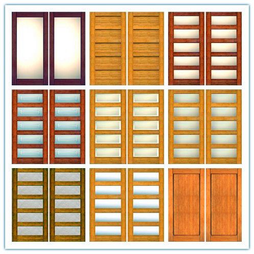 solid wooden door  with perfect handle