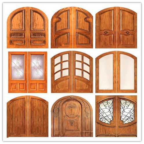 solid wooden door  with perfect handle