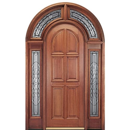 arched wood door