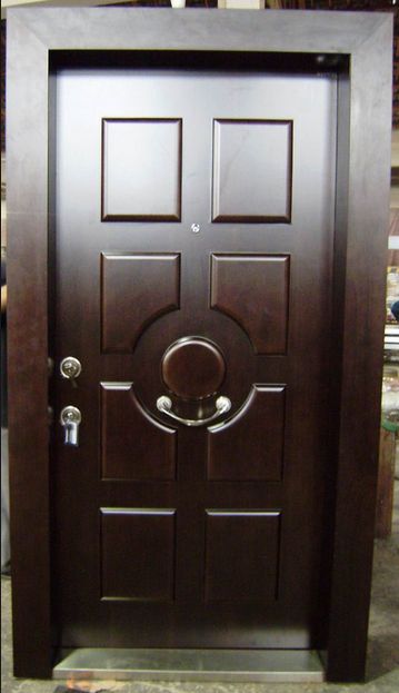 New Design Turkish Style Steel Wood Armored doors