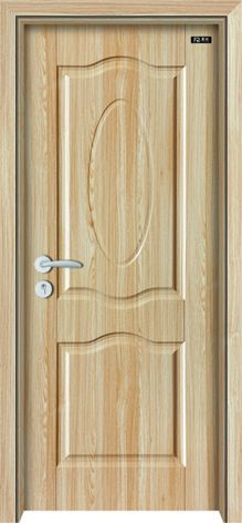 solid wooden door  with perfect handle; PVC door;