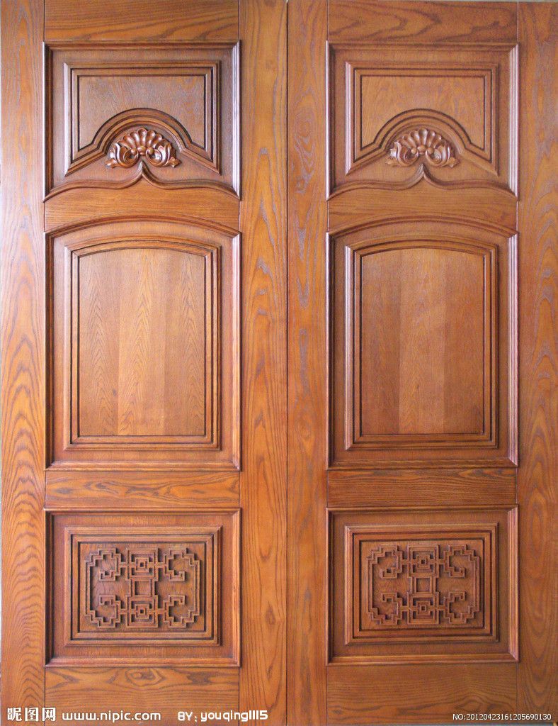 solid timber doors; Carved door;