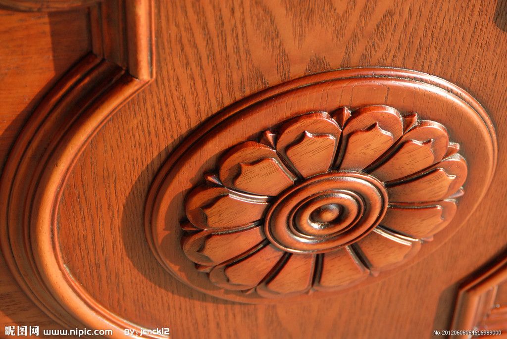 beautiful Carved wood door in China