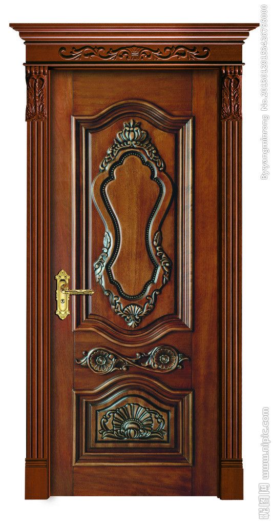 MDF Wood Door, Solid Wooden Interior Door