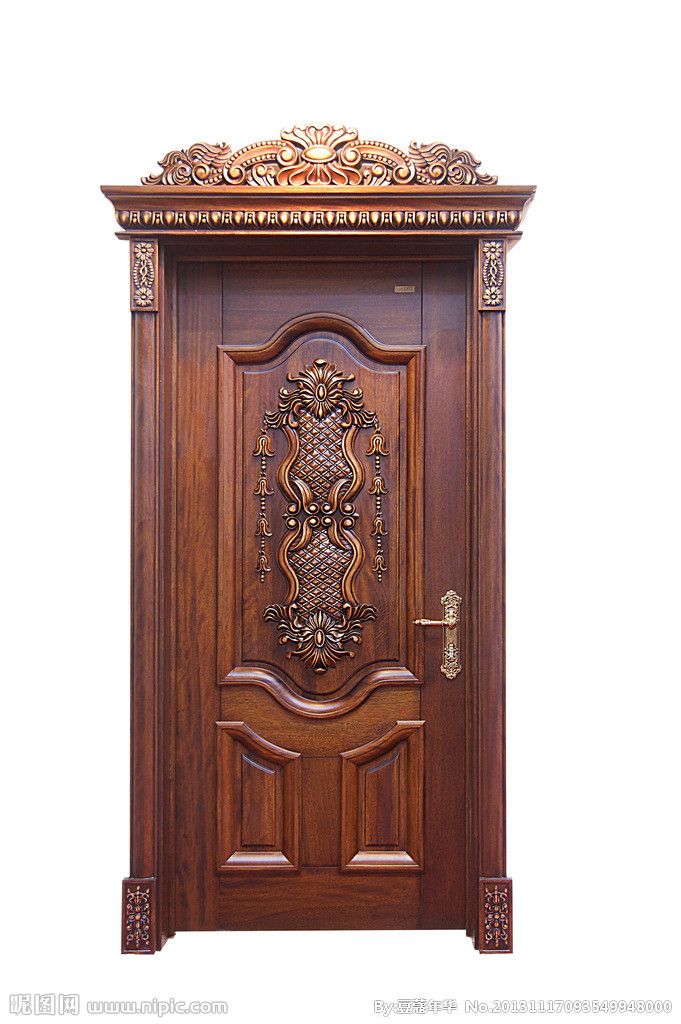 MDF Wood Door, Solid Wooden Interior Door