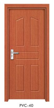 High-quality pvc coated mdf wooden interior door use for hotel