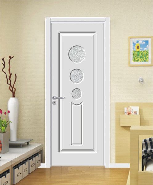 High-quality pvc coated mdf wooden interior door use for hotel