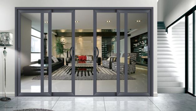 European style aluminum sliding doors
