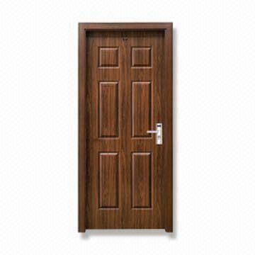 6-panel Natural Wood Veneer Interior Door