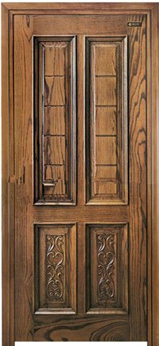 china Carved Solid Wooden Doors, Interior & Sliding Door