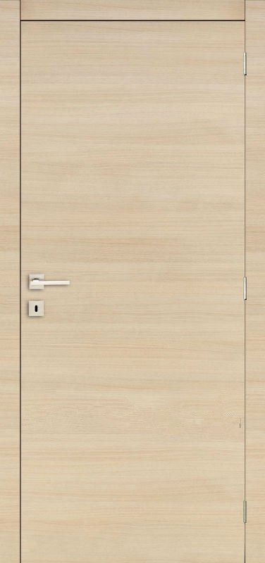 Melamine flush door - white stained oak