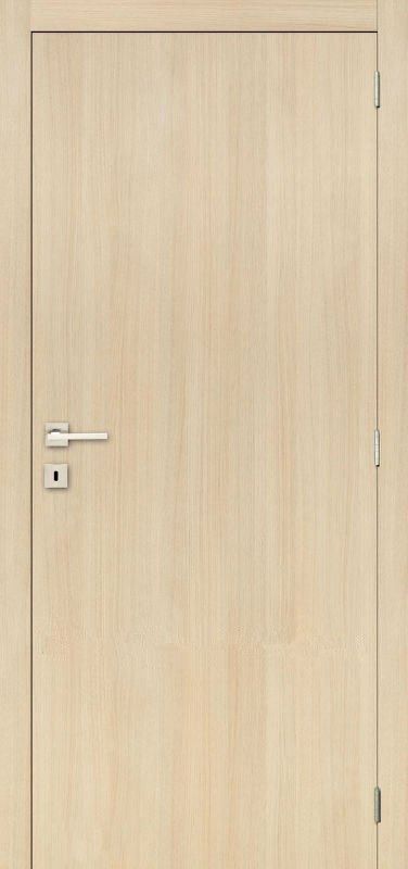 Melamine flush door - white stained oak