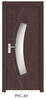 Best Price MDF Door with PVC Veneer (with frosted glass)