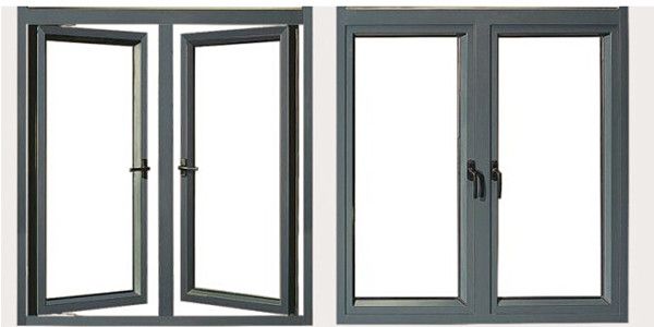 Aluminum Casement Window Double Glazed Window, Double Glazed Window, 