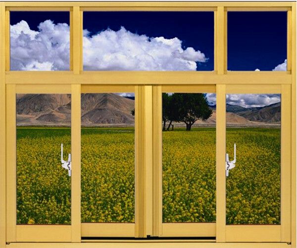 Fashionable Aluminum Interior Sliding Glass Window, Interior Sliding Glass Window