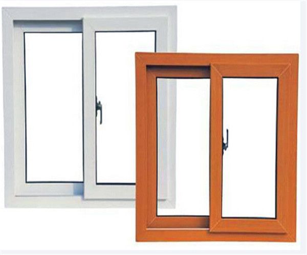 Double Sides Laminated Wooden Color Office Interior Sliding Window