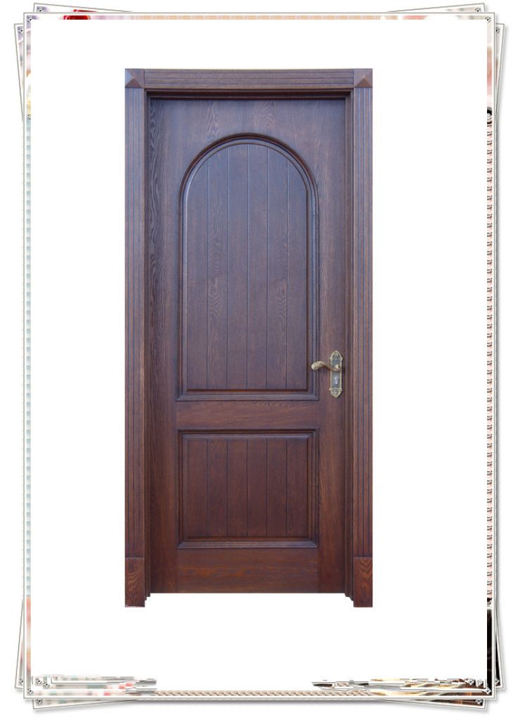 2014 New Product Interior Solid Wood Door Used Wood Veneer Door Skin