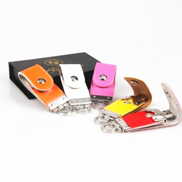 8gb custom leather usb flash drive for promotion