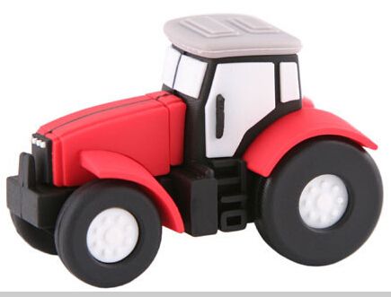 custom design tractor shape usb flash drive 