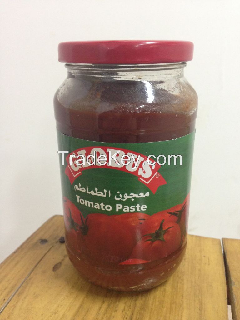 tomato paste in glass jar 200g
