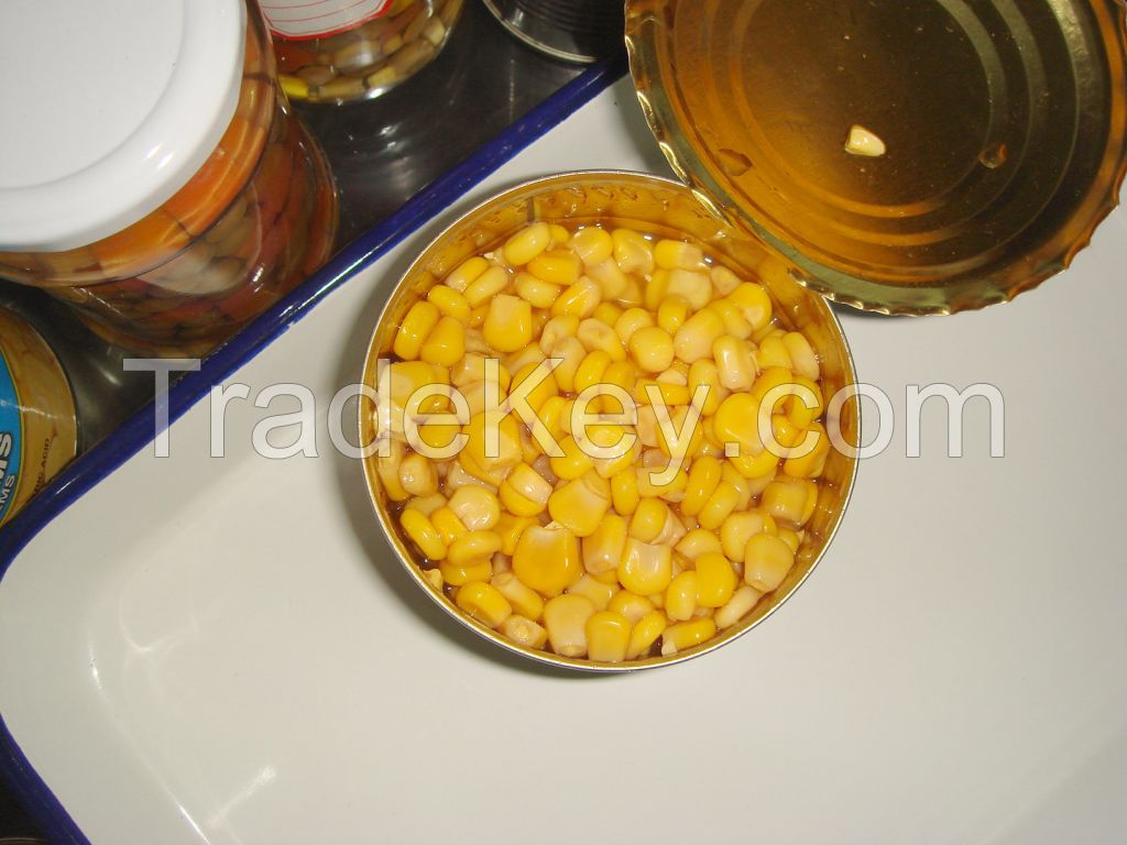 Canned sweet corn kernels