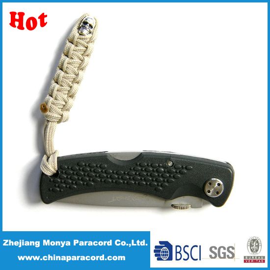Outdoor Survival Paracord Keychain for Knife