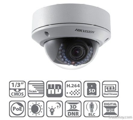 HIKVISION HiWatch 1.3MP IP66 Network IR Dome Camera DS-2CD2712F-I