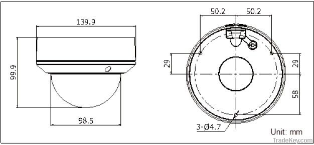 HIKVISION HiWatch 1.3MP IP66 Network IR Dome Camera DS-2CD2712F-I