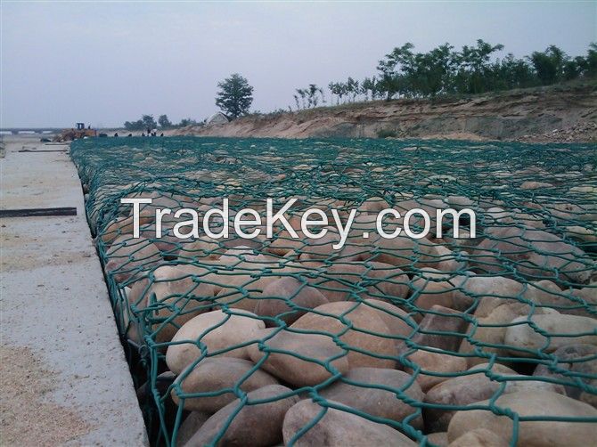 Link Gabion Boxes & Mattresses, Standard 2x1x1M Gabion mesh,  Galvanized gabion boxes,galfan gabion baskets,PVC coated gabion cage