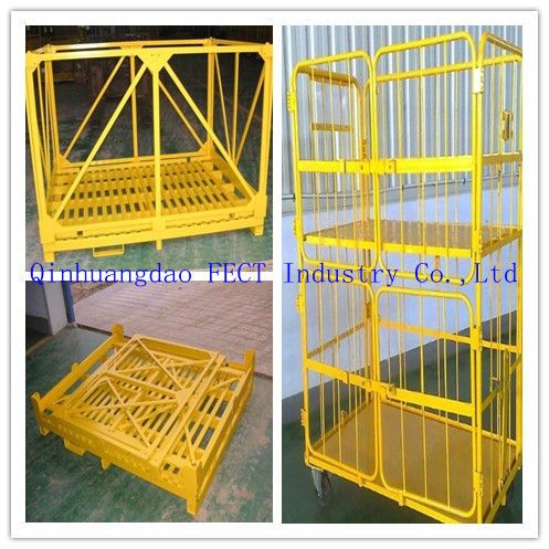 Heavy duty stainless steel box pallet container