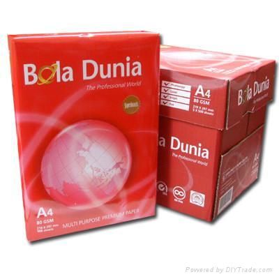 Offer Bola Dunia A4 paper 80GSM(USD 0.40)