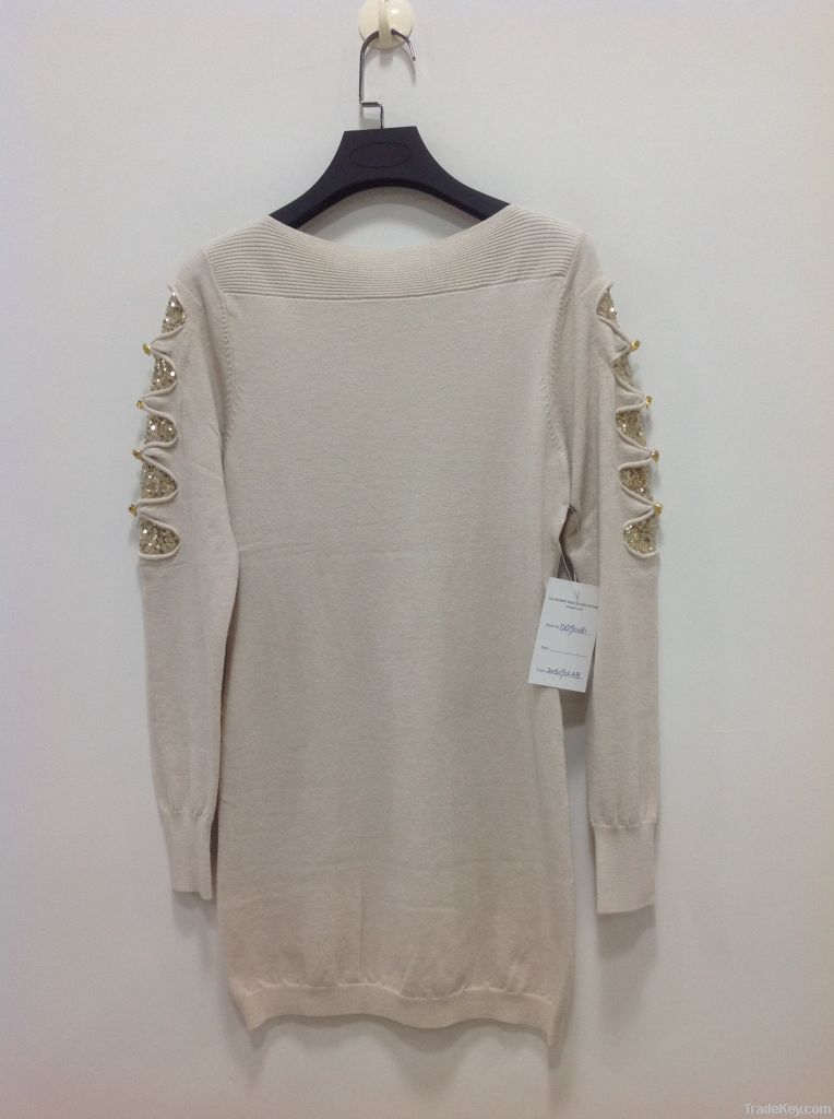 fashion women's dress sweater with long sleeve