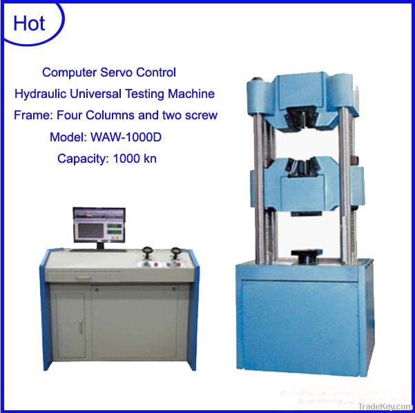 WAW-1000D Computer control servo hydraulic universal testing machine