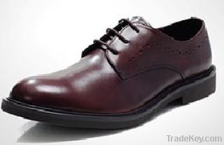 Men's shoe Genuine leather & Rubber outsole YZS-52808-BR