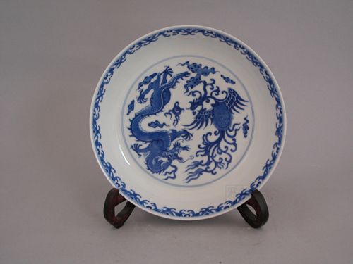 Custom hand-painted porcelain in extremely good fortune figure ceramic plate Ceramic to admire the dish