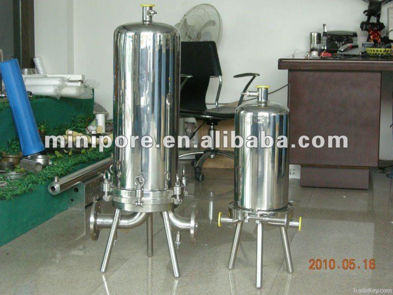 stainless steel industrial cartridge style filter housing