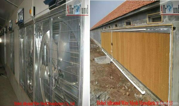 evaporative cooling pad for poultry house