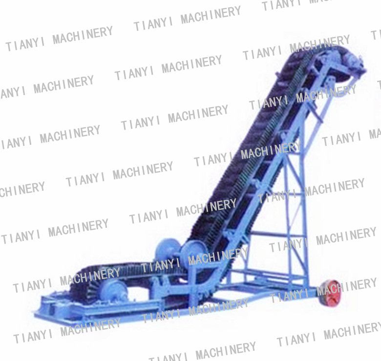 China extension rubber belt conveyor system