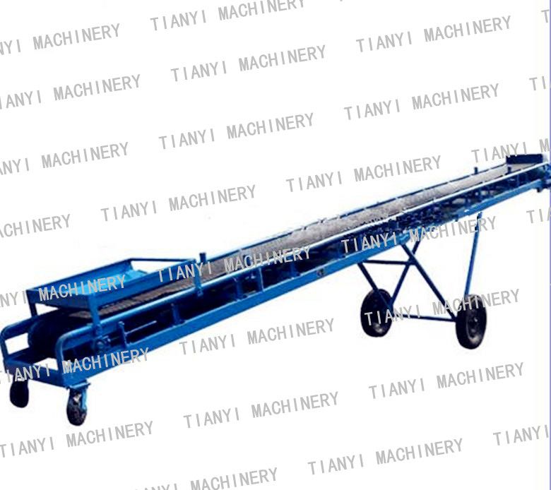 China extension rubber belt conveyor system