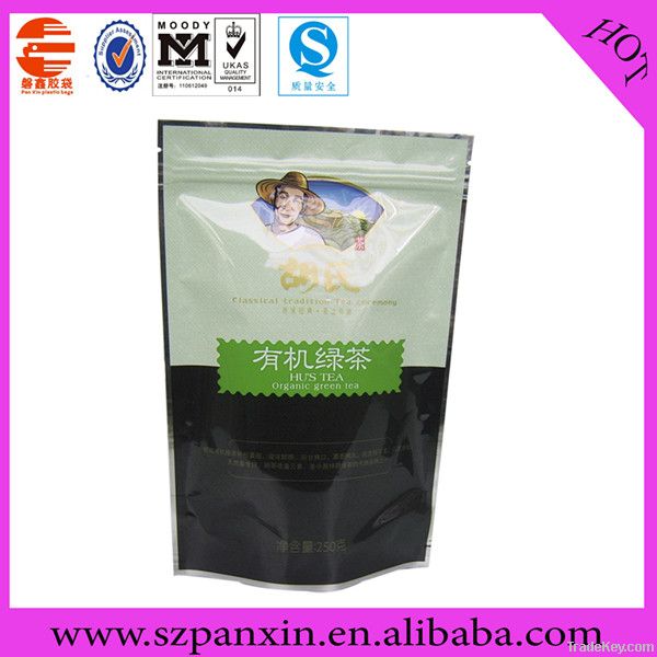 stand up ziplock food grade plastic bag