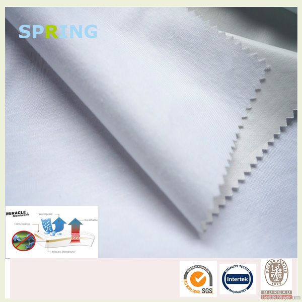 100%cotton knitted waterproof mattress protector fabric