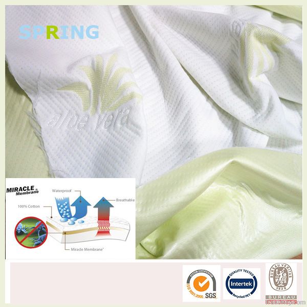 high quality aloe vera jacquard knitted mattress fabric