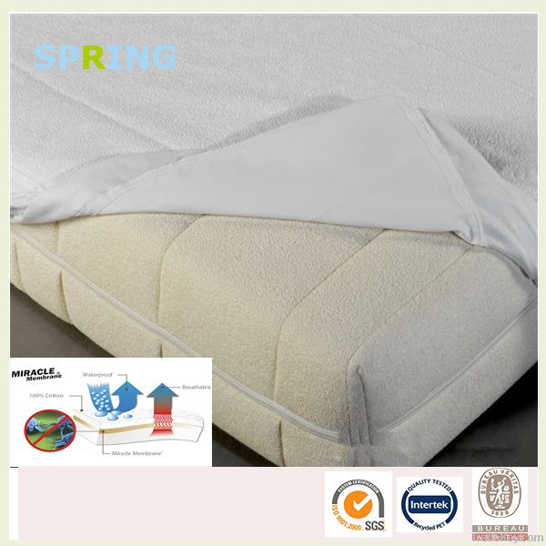 waterproof terry towel bamboo mattress protector