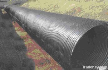 hot dipped big dia. coated corrugated steel pipe
